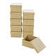 Doos karton Folia mini 7,5x7,5x4,5cm 10 stuks kraft