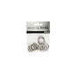 Boekbindersring Creativ Company 19mm zilver 10 stuks