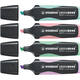 Markeerstift STABILO GREEN BOSS 6070/4 pastel assorti etui à 4 stuks