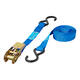 Spanband ProPlus ratel 5 meter met 2 haken blauw