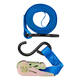 Spanband ProPlus ratel 5 meter met 2 haken blauw