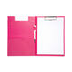 Klembordmap MAUL A4 staand met penlus PVC neon roze