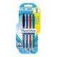 Balpen Paper Mate Flexgrip Ultra medium assorti blister 3+1 gratis
