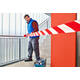 Waarschuwings- en markeerlint tesa® Signal 100mx80mm rood-wit