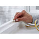 Tochtstrip Tesamoll® P-profiel rubber 6mx9mm wit