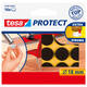 Beschermvilt tesa® Protect anti-kras  Ø18mm bruin 16 stuks