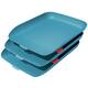 Brievenbak Leitz Cosy set van 3 A4 sereen blauw