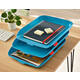 Brievenbak Leitz Cosy set van 3 A4 sereen blauw