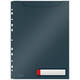 Insteekmap U-model Leitz Cosy harmonica A4 met perforatiestrip PP grijs