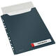 Insteekmap U-model Leitz Cosy harmonica A4 met perforatiestrip PP grijs