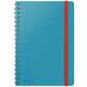 Notitieboek Leitz Cosy B5 160blz 100gr spiraal lijn blauw