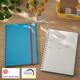 Notitieboek Leitz Cosy B5 160blz 100gr spiraal lijn blauw