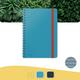 Notitieboek Leitz Cosy B5 160blz 100gr spiraal lijn blauw