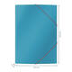 Elastomap Leitz Cosy A4 3-kleps blauw