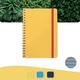 Notitieboek Leitz Cosy B5 160blz 100gr spiraal lijn geel