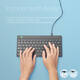 Toetsenbord R-Go Ergonomisch Compact Break QWERTY zwart