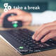 Toetsenbord R-Go Ergonomisch Compact Break QWERTY zwart