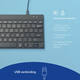 Toetsenbord R-Go Ergonomisch Compact Break QWERTY zwart