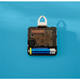 Wandklok Leitz Cosy blauw glas