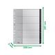 Tabblad Leitz Recycle A4 11-gaats A-Z extra breed PP