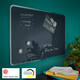 Glasbord Leitz Cosy magnetisch 600x400mm grijs