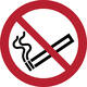 Pictogram bordje Djois Rookverbod Ø200mm rood