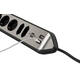 Stekkerdoos Brennenstuhl bureau Estilo 6vdig incl 2 USB 2m zw/zilver