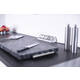 Stekkerdoos Brennenstuhl bureau Estilo 4vdig incl 2 USB 2m wit/zilver