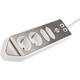 Stekkerdoos Brennenstuhl bureau Estilo 4vdig incl 2 USB 2m wit/zilver