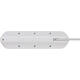 Stekkerdoos Brennenstuhl bureau Estilo 4vdig incl 2 USB 2m wit/zilver