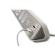 Stekkerdoos Brennenstuhl bureau Estilo 4vdig incl 2 USB 2m wit/zilver
