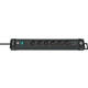 Stekkerdoos Brennenstuhl Premium 6vdig incl 2 USB 3 meter zwart