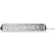 Stekkerdoos Brennenstuhl bureau Estilo 6vdig incl 2 USB 2m wit/zilver