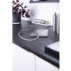 Stekkerdoos Brennenstuhl bureau Estilo 6vdig incl 2 USB 2m wit/zilver
