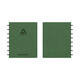 Schrift Adoc Business A5 ruit 5x5mm 144 pagina's 90gr groen