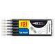 Rollerpenvulling PILOT friXion medium zwart set à 6 stuks