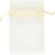 Organza zakjes Creativ Company 7x10cm 10 stuks off-white 10 zak