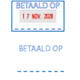 Woord-datumstempel Trodat Printy 4750 betaald op