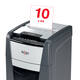 Papiervernietiger Rexel Optimum Auto+ 225X P4 snippers 4x26mm