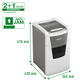 Papiervernietiger Leitz IQ Auto+ Office 150 P5 snippers 2x15mm