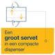 Servet Tork N14 Xpressnap Fit Advanced multifold 2-laags 213x165mm 720 vel naturel 12830