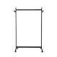 Garderoberek MAUL Samba mobiel 115X172X51cm 40kg, 10 haken zwart RAL9004
