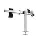 Monitorarm Durable met bladdoorvoer voor 1 scherm en 1 tablet