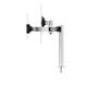 Monitorarm Durable met bladdoorvoer voor 1 scherm en 1 tablet