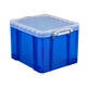 Opbergbox Really Useful 35 liter 480x390x310mm transparant blauw