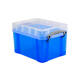 Opbergbox Really Useful 3 liter 245x180x160mm transparant blauw