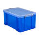 Opbergbox Really Useful 48 liter 600x400x315mm transparant blauw