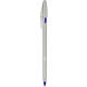 Balpen Bic Cristal Re-new medium zilver + 2 vullingen blauw