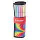 Viltstift STABILO Pen 68/25 Arty roletui medium assorti set à 25 stuks