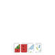 Vouwblaadjes Folia 80gr 15x15cm 50 vel 2-zijdig 10 tropical designs